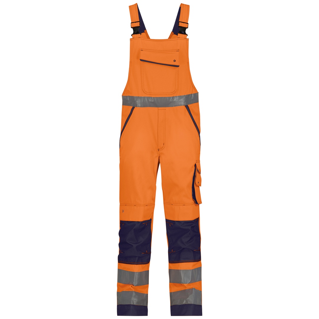 Dassy Warnschutz Latzhose Malmedy 400156 PESCO74 PLUS Gr. 50 neonorange/dunkelblau