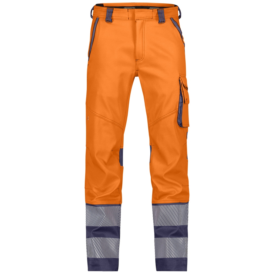 Dassy Warnschutz Bundhose Minnesota PESCOSPA76 Gr. 52-MINUS neonorange/dunkelblau