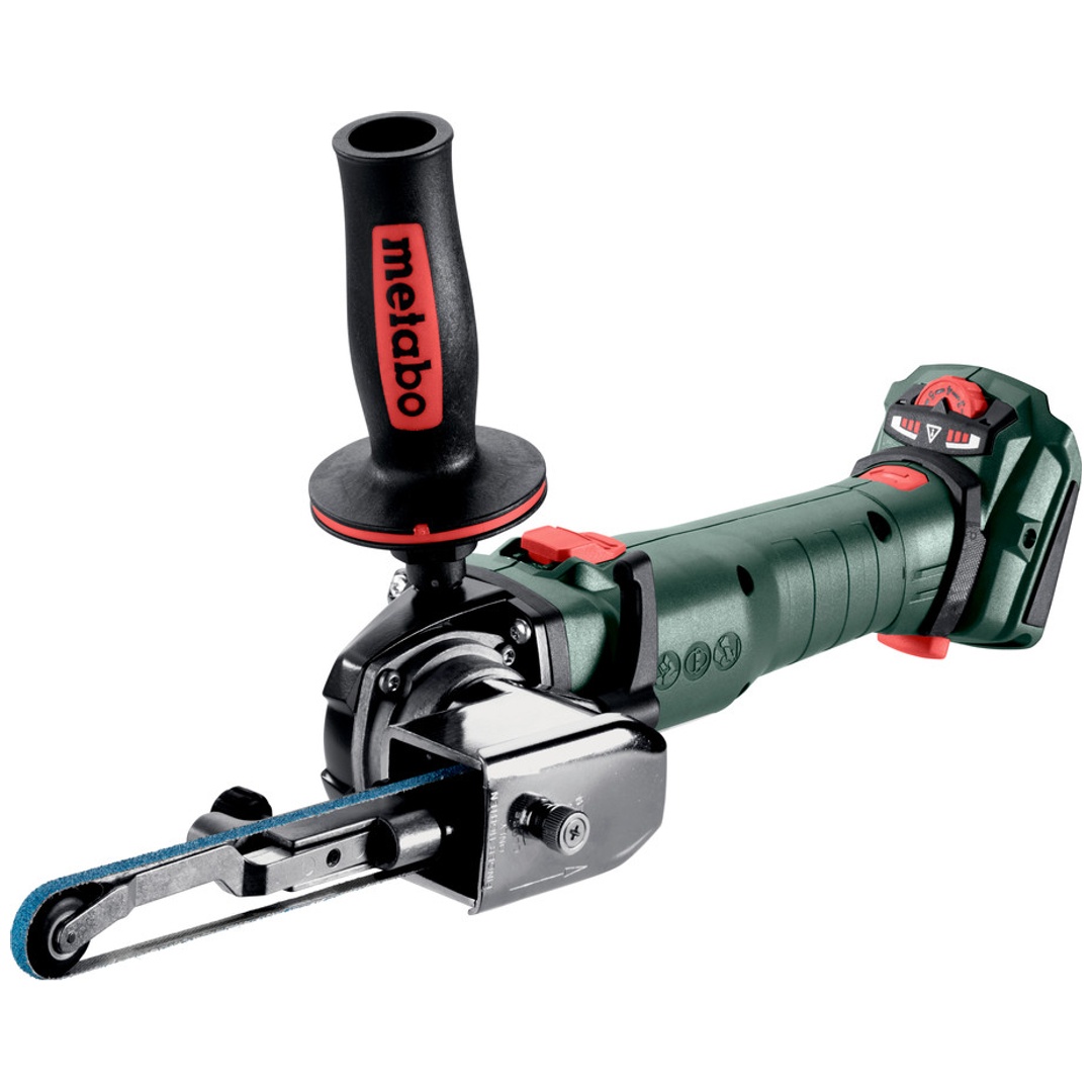 Metabo Akku-Bandfeile BFVB 18 LTX BL 90, incl. Zubehör, metaBOX 145 L