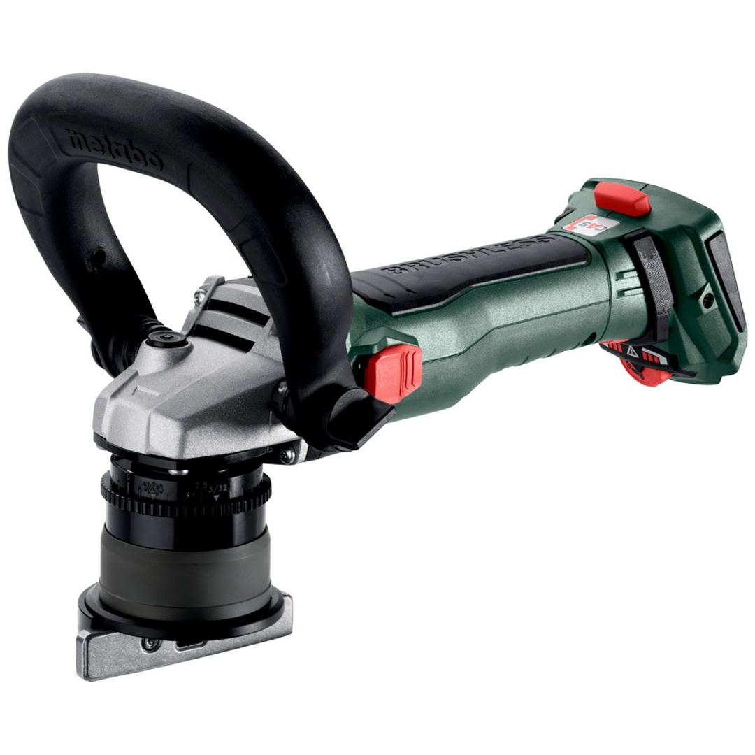 Metabo Akku-Metall-Kantenfräse KFMVB 18 LTX BL 4 RF, incl. Zubehör, metaBOX 215