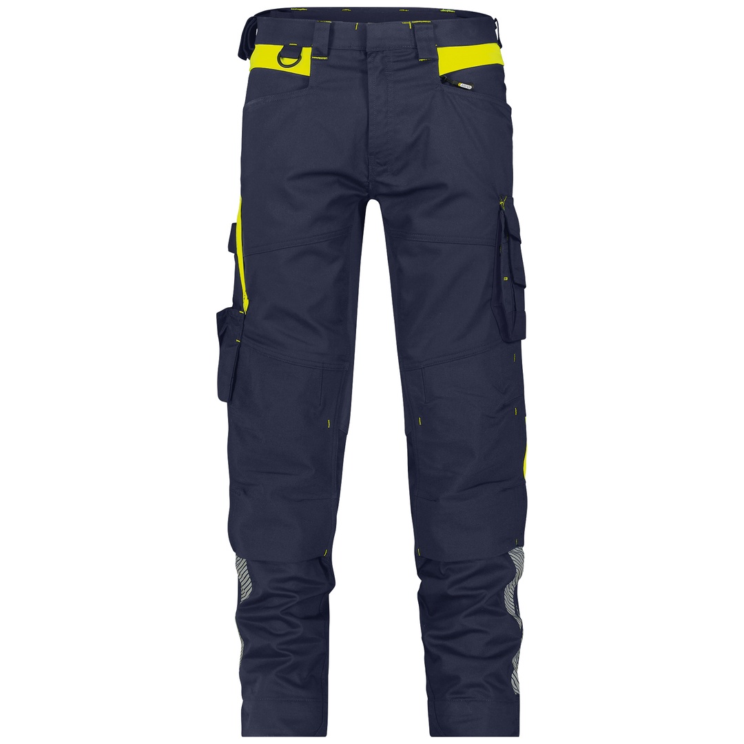Dassy Warnschutz Stretch-Arbeitshose Canton PESCO41 201126 PLUS Gr. 50 nachtblau/neongelb