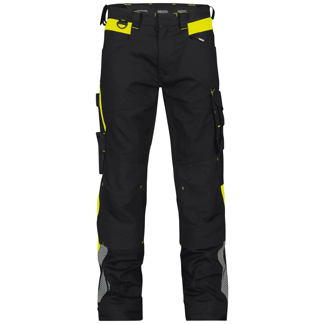 Dassy Warnschutz Stretch-Arbeitshose Canton PESCO41 201126 STANDARD Gr. 42 schwarz/neongelb