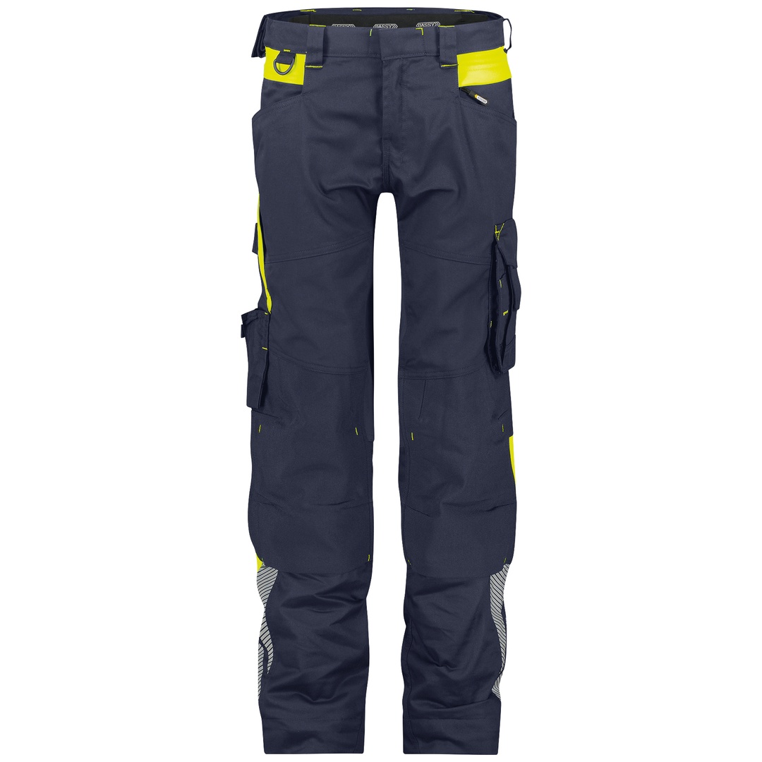 Dassy Warnschutz Stretch-Arbeitshose Women Canton PESCO41 Gr. 36 nachtblau/neongelb