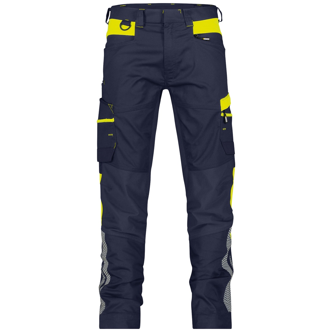 Dassy Stretch-Arbeitshose Hong Kong PESCO41 201099 STANDARD Gr. 44 nachtblau/neongelb