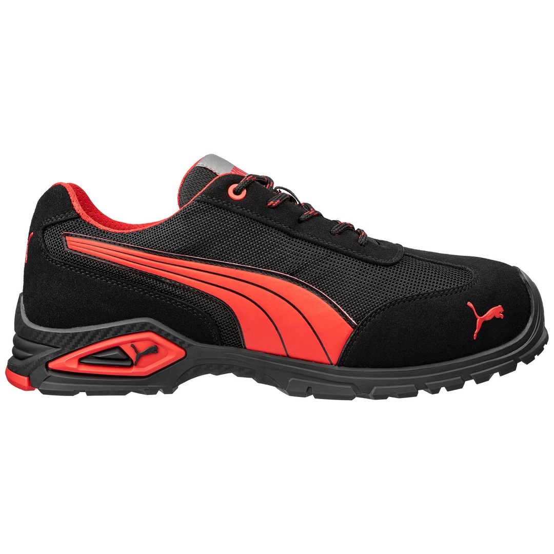 Puma Safety Puma Sicherheitshalbschuh MADRID LOW S1PL FO SR 642740 Gr. 41 schwarz/rot