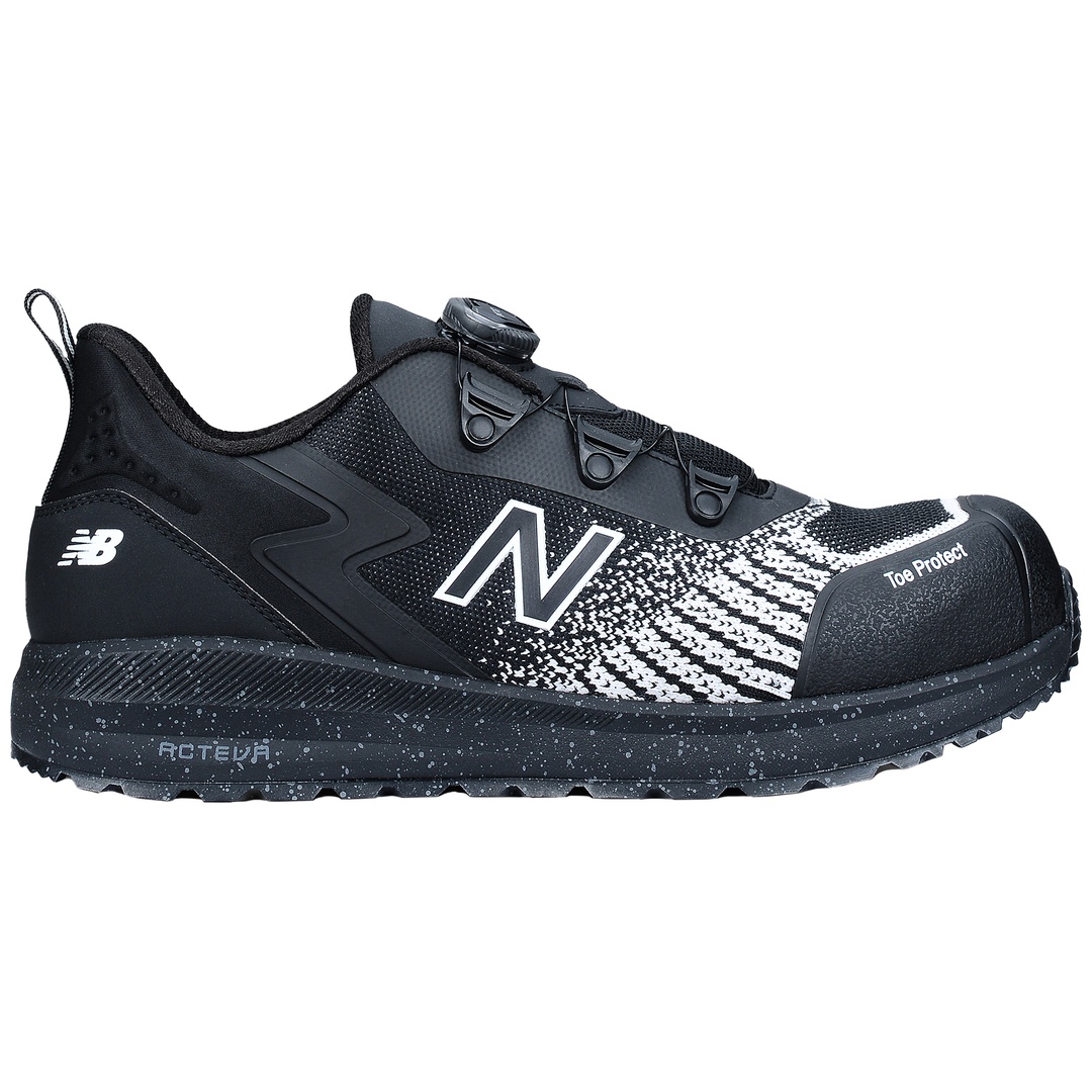 New Balance Sicherheitshalbschuh Speedware Boa S1 P SRC MIDSPWRBOA Gr. 40,5 schwarz/weiß