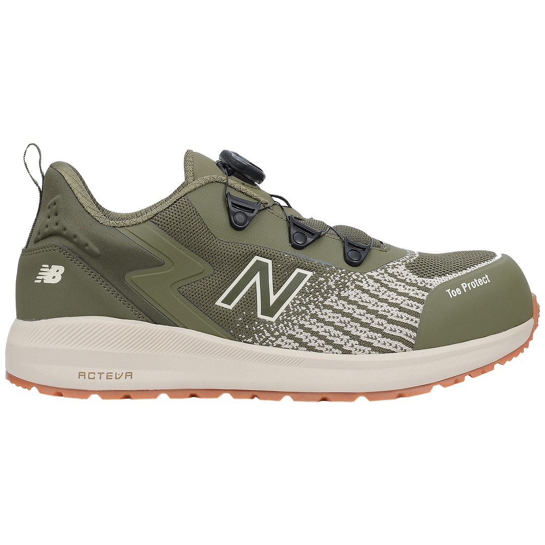 New Balance Sicherheitshalbschuh Speedware Boa S1 P SRC MIDSPWRBOA Gr. 46,5 olive/weiß