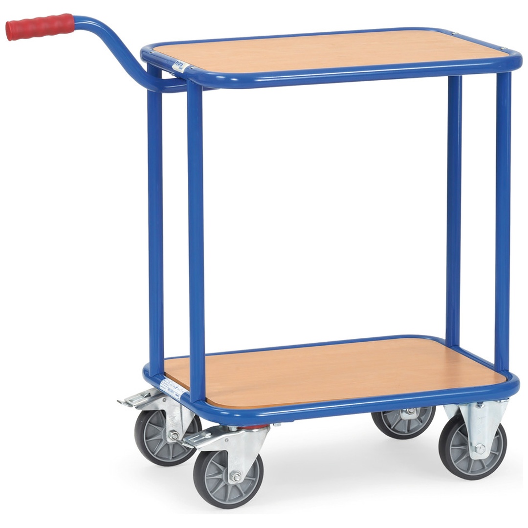 FETRA Griffroller 1164 KF33 Tragkraft 250kg mit 2 Holzplattformen H600xø450mm
