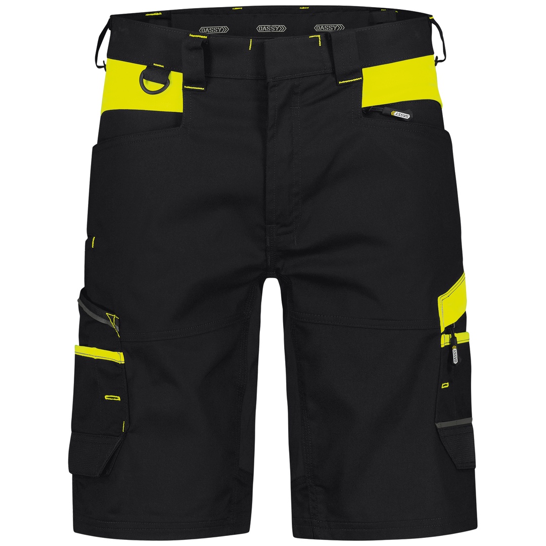 Dassy Arbeitsshorts Stretch Manilla 250108 PESCO41 Gr. 67 schwarz/neongelb
