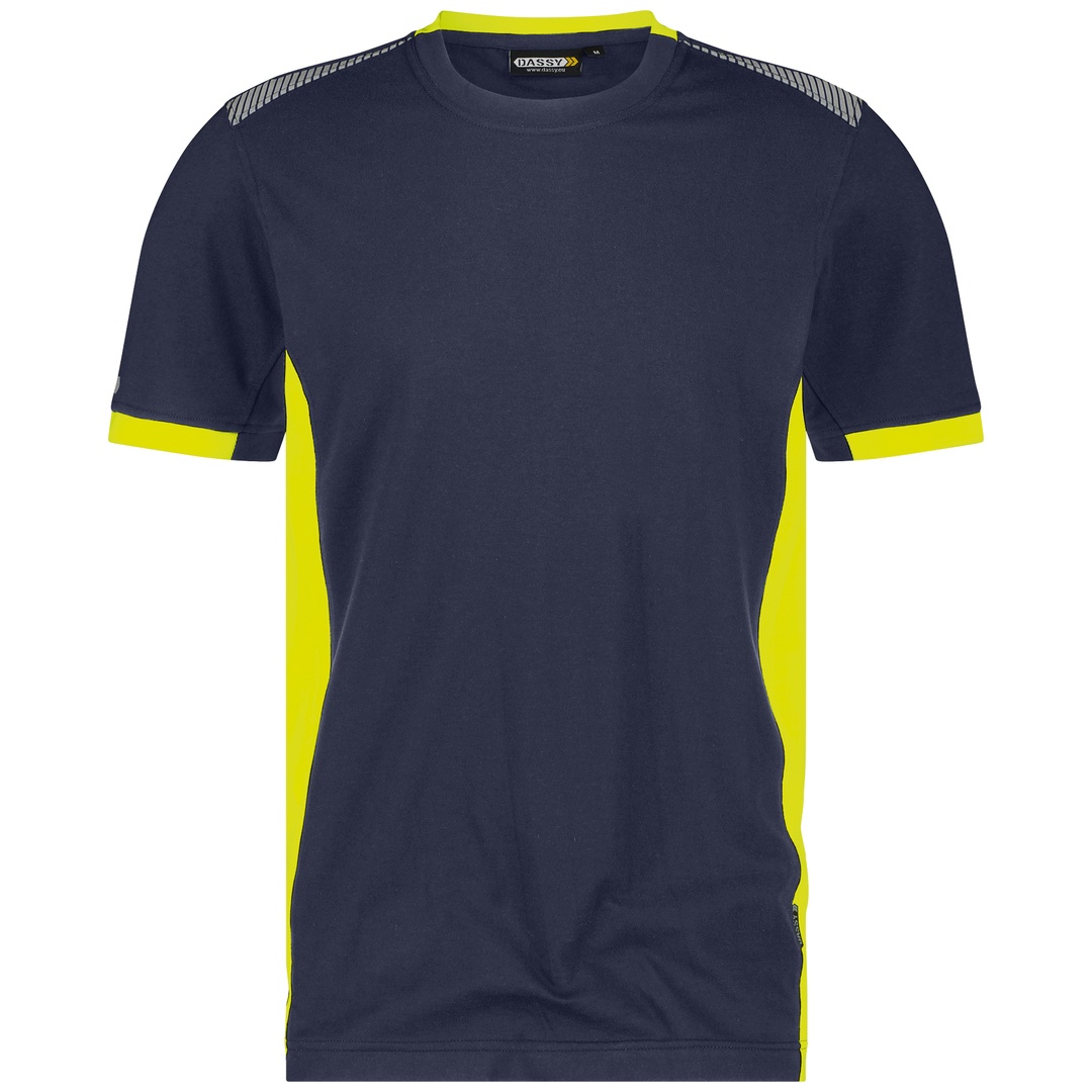 Dassy T-Shirt Tampico COPES03 STANDARD 710057 Gr. 4XL nachtblau/neongelb