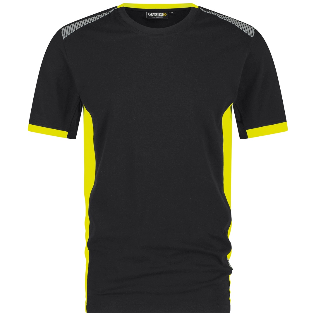 Dassy T-Shirt Tampico COPES03 STANDARD 710057 Gr. XL schwarz/neongelb