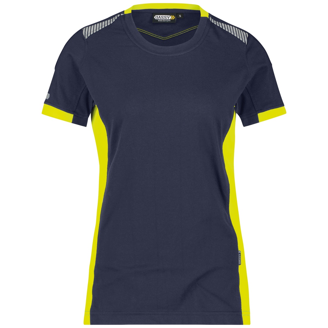Dassy T-Shirt Tampico Women 710070 COPES03 STANDARD Gr. L nachtblau/neongelb