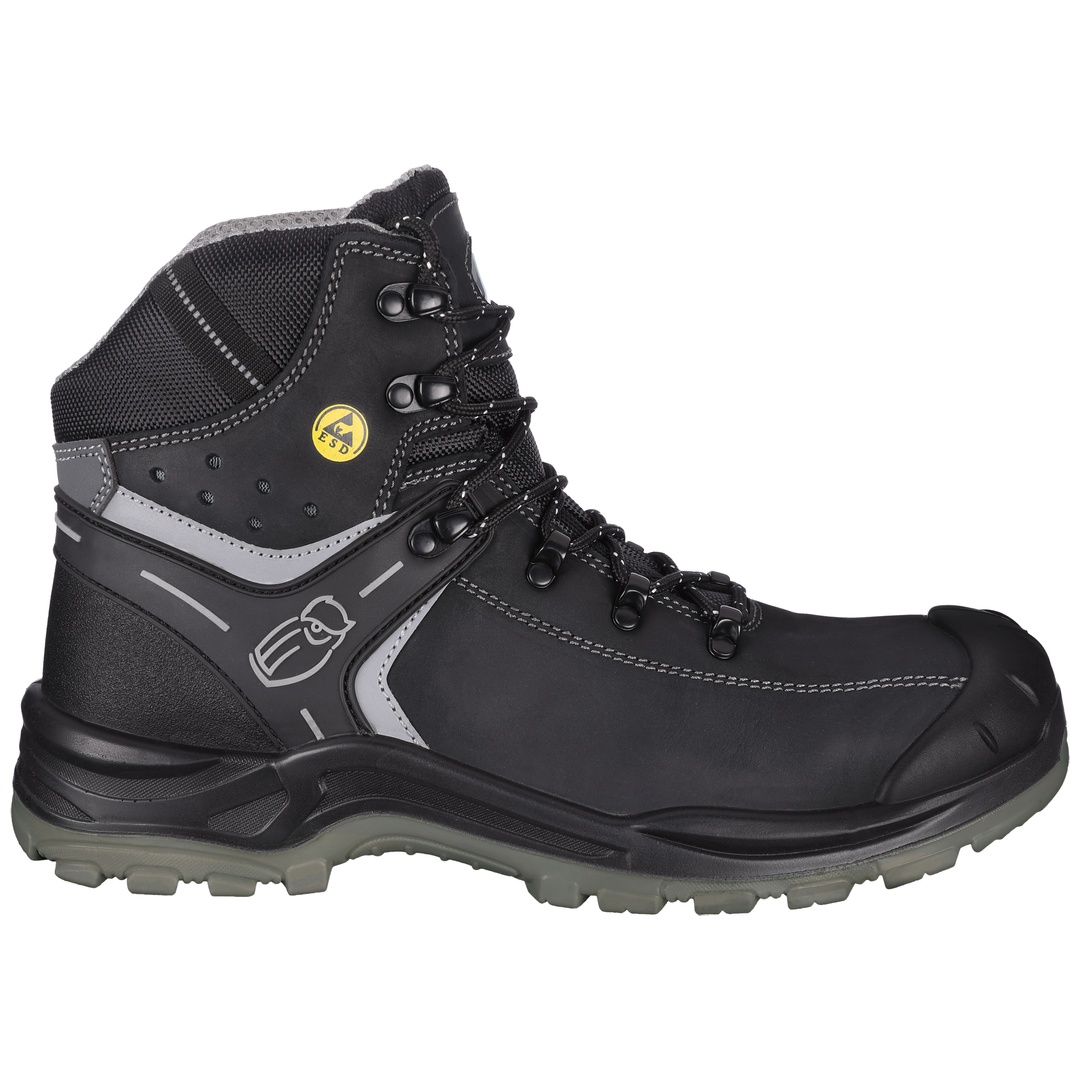 Leibwächter Sicherheitsstiefel München L6122 S3 ESD Gr. 45 schwarz