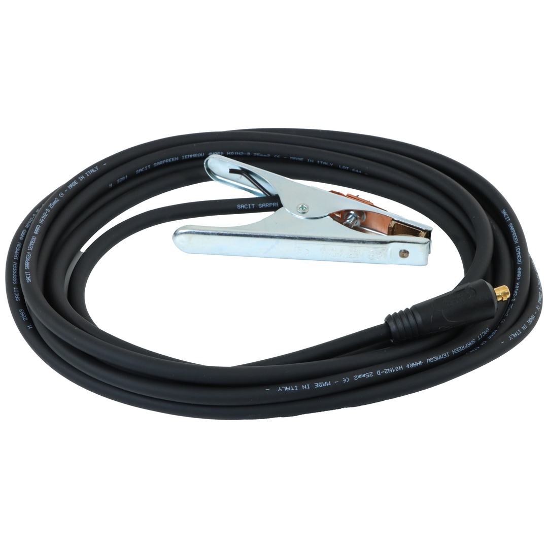 ELMAG Massekabel 50mm², 5 Meter, 400A Masseklemme SteckerØ 13mm 35/50, komplett montiert