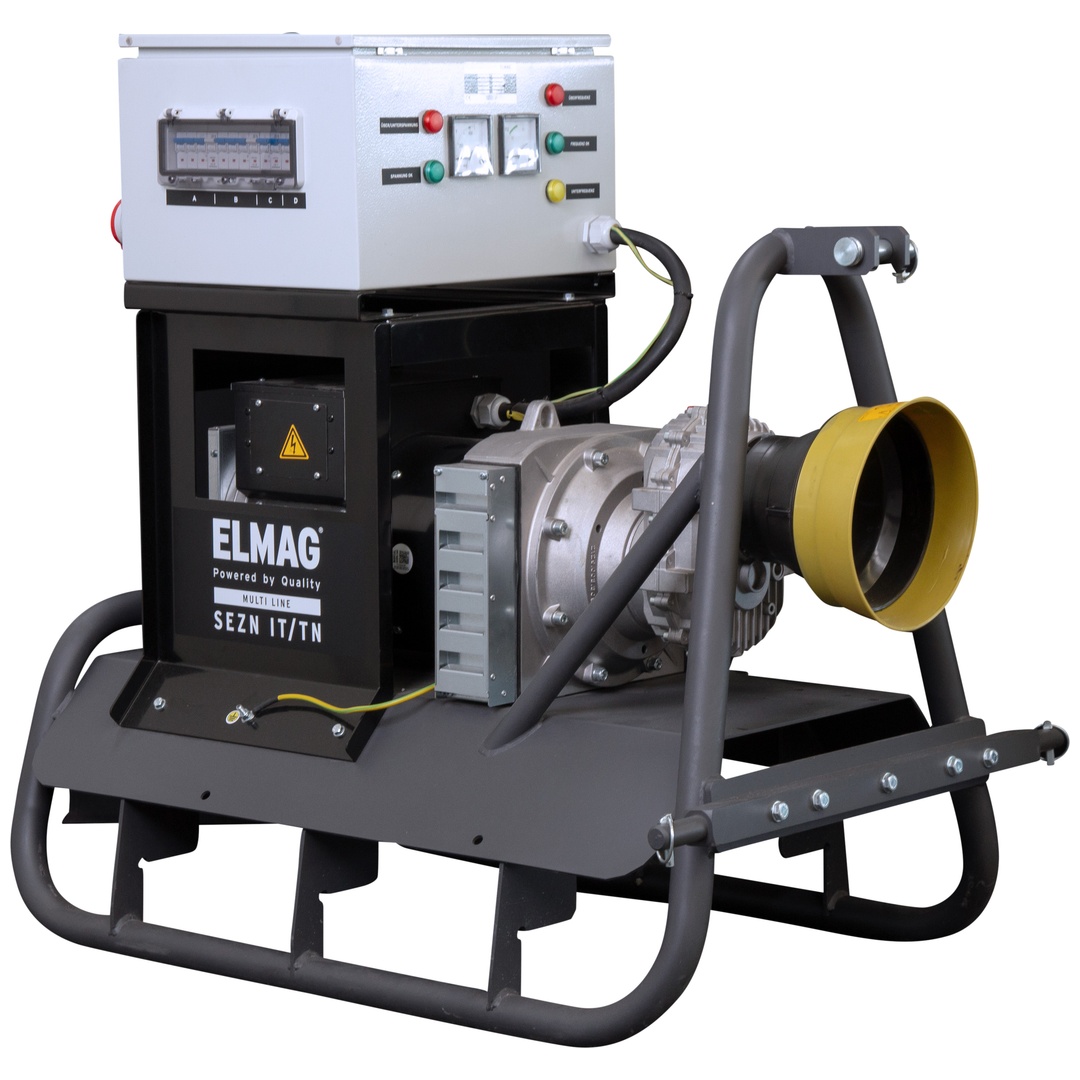ELMAG Zapfwellen-Stromerzeuger SEZN 90WD-AVR-IT/TN für Haus- und Feldbetrieb, IP44, 1500UpM, bürstenlos