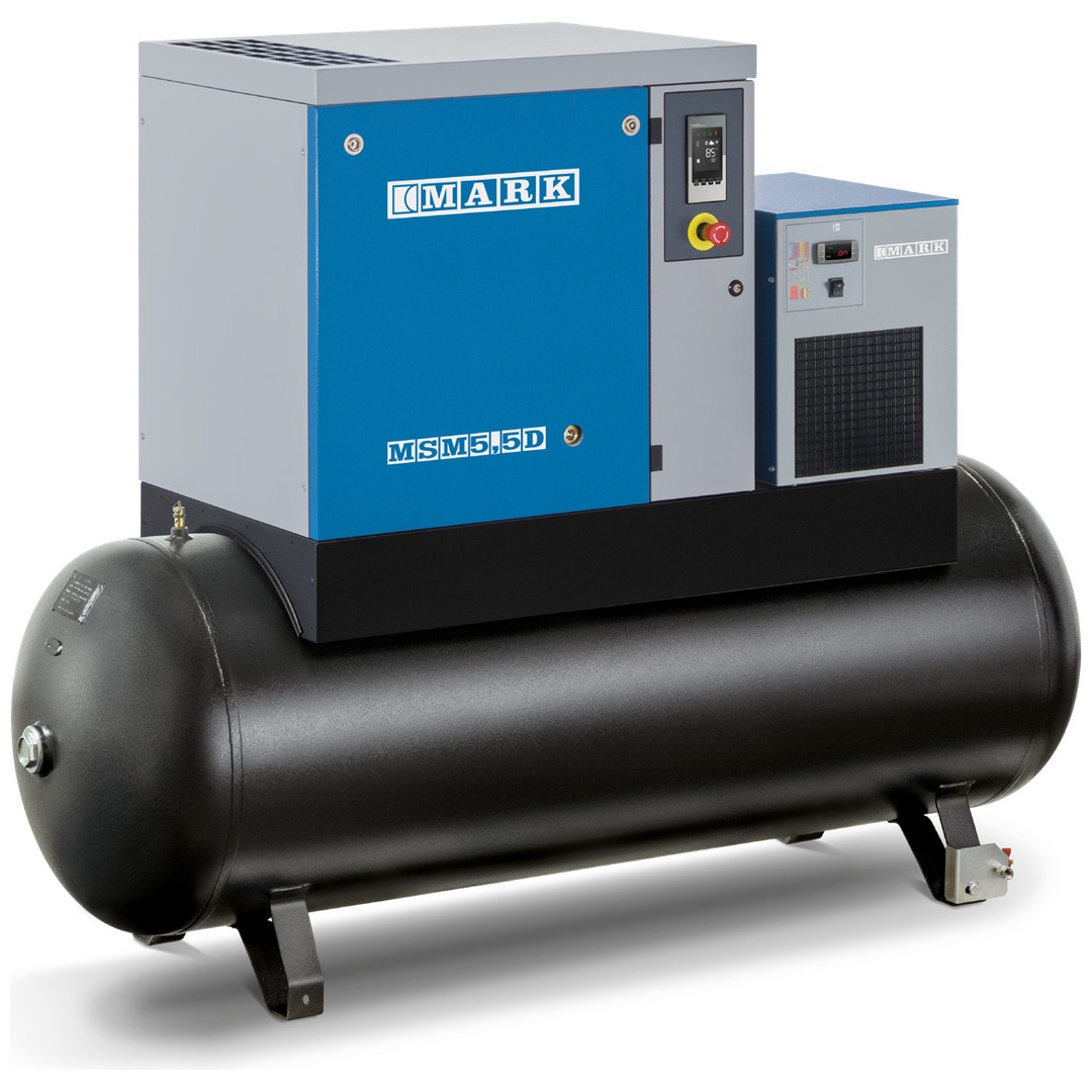 ELMAG MARK-Schraubenkompressor MSM MAXI 7,5 D - 270/10 bar - AD 2000, mit Trockner und Steuerung ES 4000 Basic
