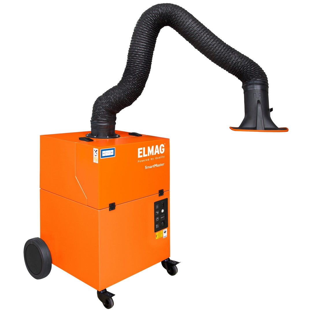ELMAG Absauganlage, fahrbar, Smart-Master / 2m, Absaugarm Ø 150mm in Schlauchausführung, Absaugl. mit Arm max. 950 m³/h ~ 1,1 kW ~ 1x230 V (Type 64 30