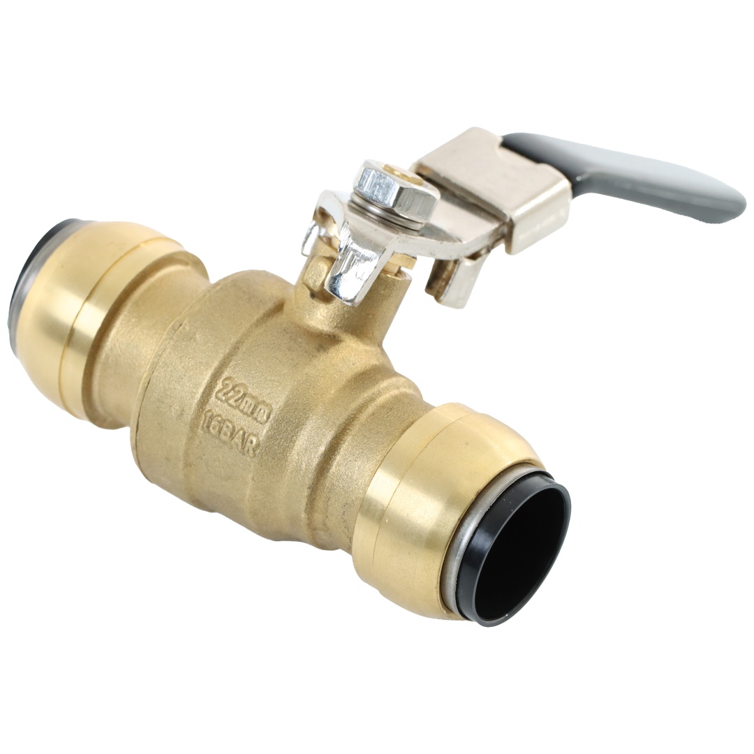 ELMAG Steck-Kugelhahn für Rohr 22 mm