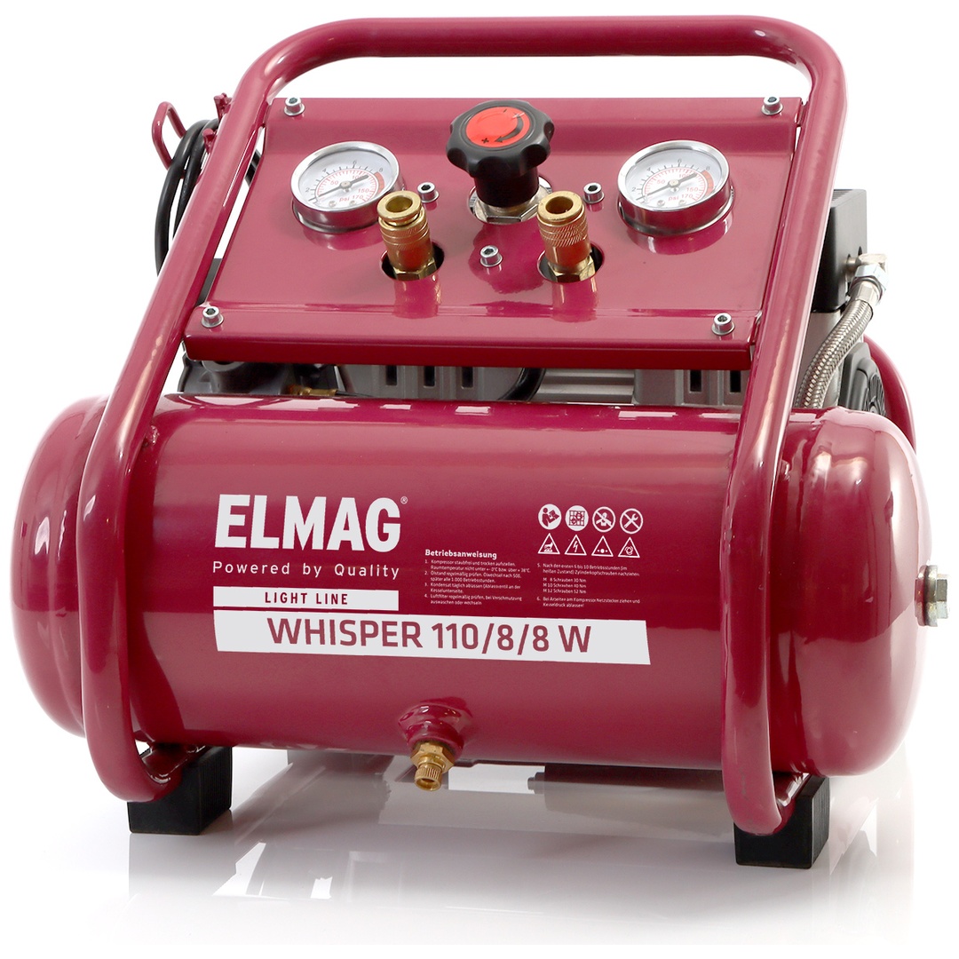 ELMAG Flüsterkompressor WHISPER 110/8/8 W ölfrei