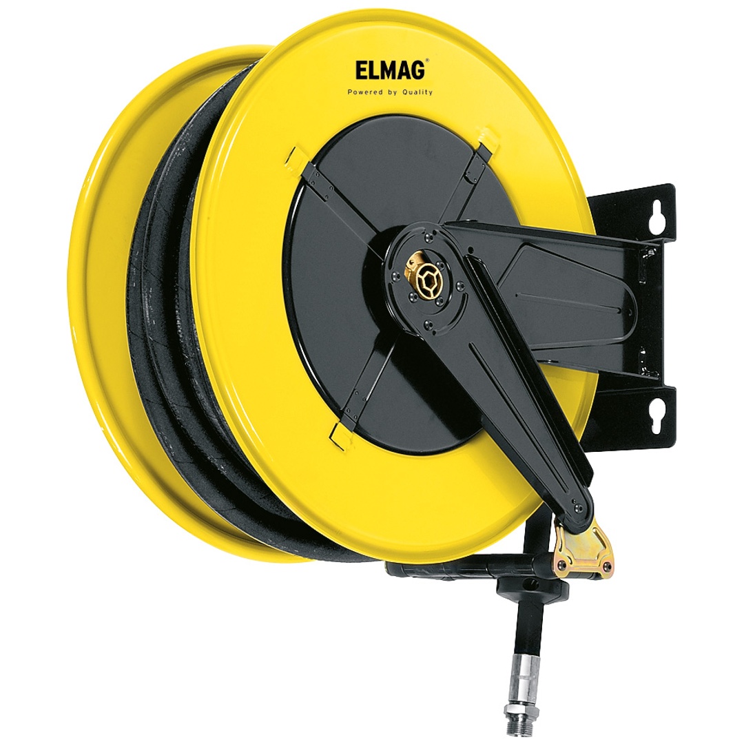 ELMAG INDUSTRIE Schlauchaufroller 430/32, für Wasser 130°C, 18 m, 3/8, 200 bar