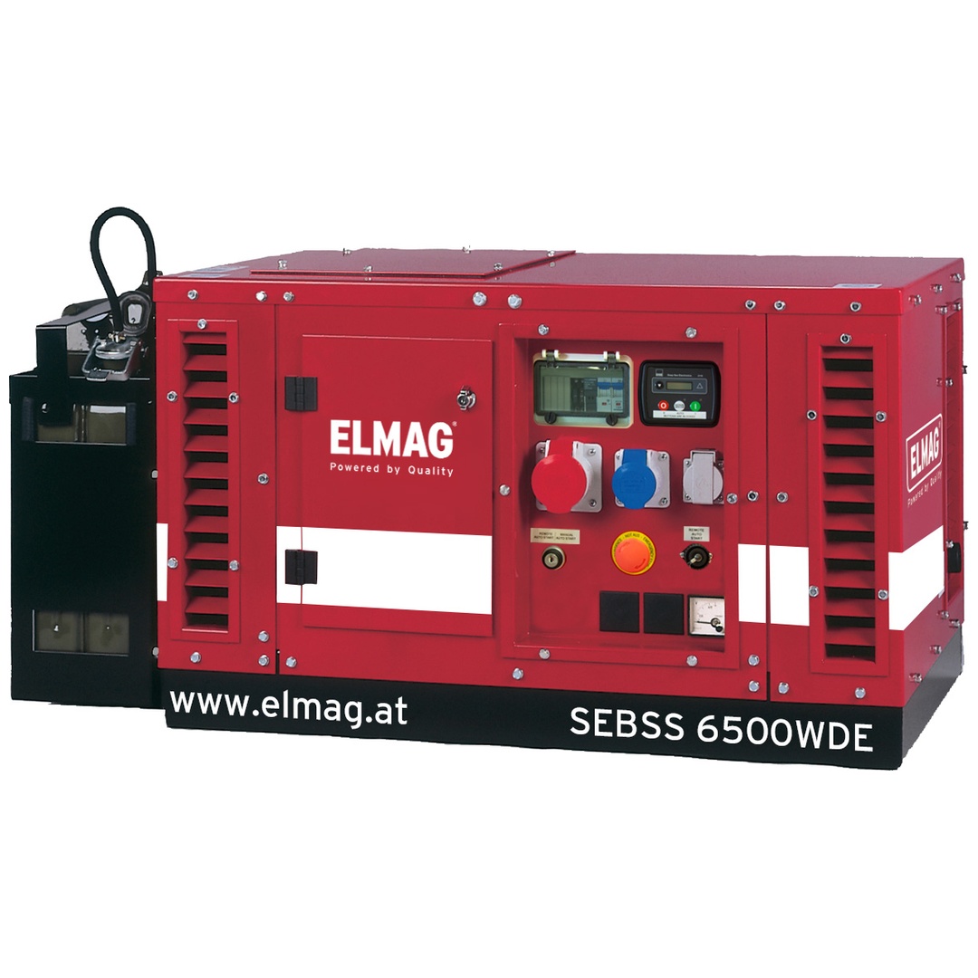 ELMAG Stromerzeuger SEBSS 15000WDE-AVR-DSE3110 mit HONDA-Motor GX690 mit Wechseltank, Elektrostart und AVR-Regelung (super-schallgedämmt)
