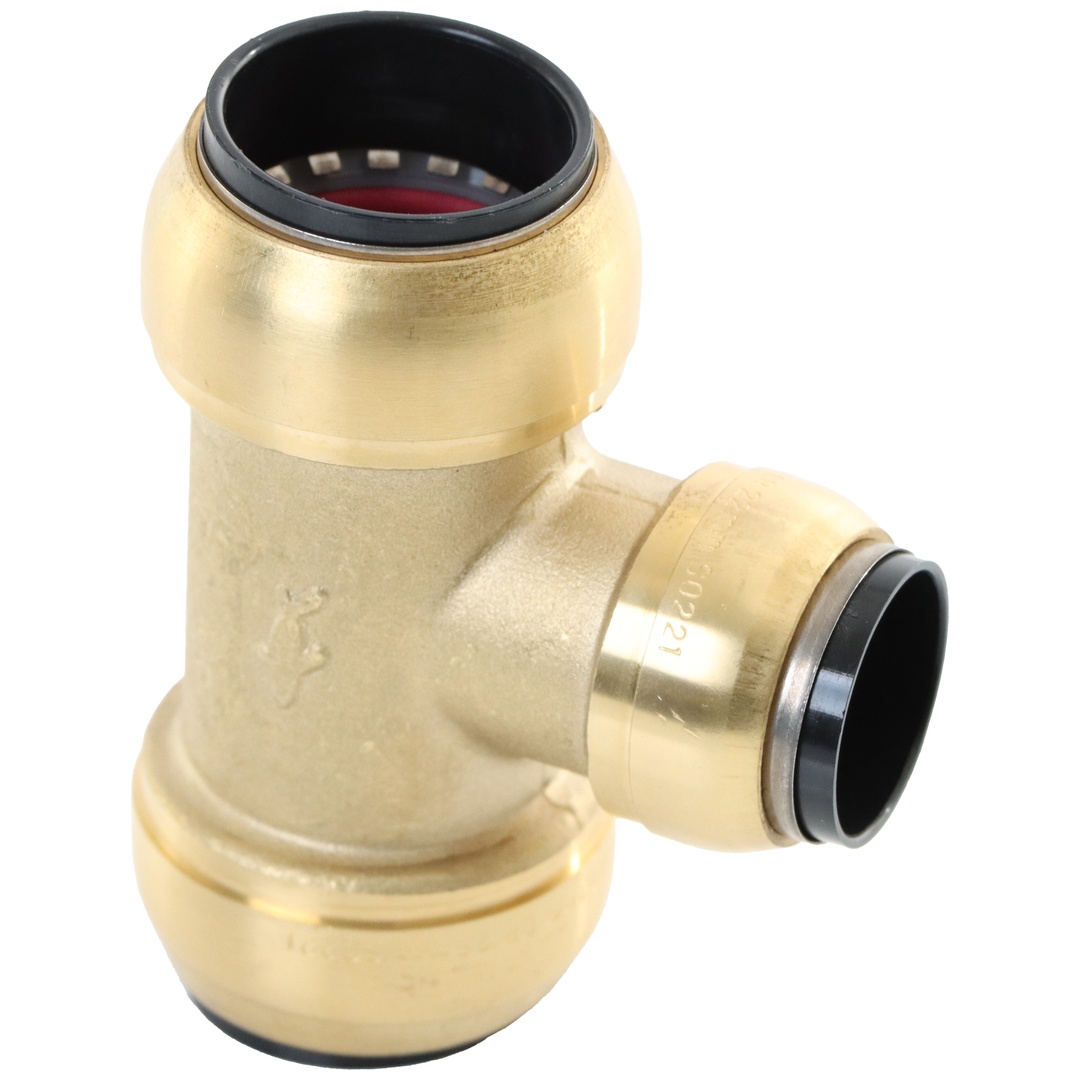 ELMAG T-Reduzier-Steckverbinder Messing SharkBite für Rohr 28 mm auf 22 mm