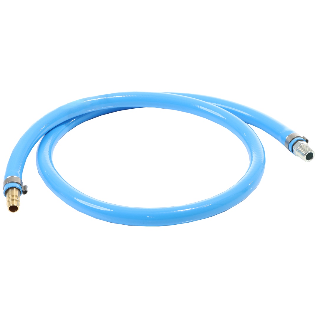 ELMAG Antivibrations-Schlauch 10x15 / 1 m, mit Schlauchtülle Stahl AG 1/4 und Stecktülle