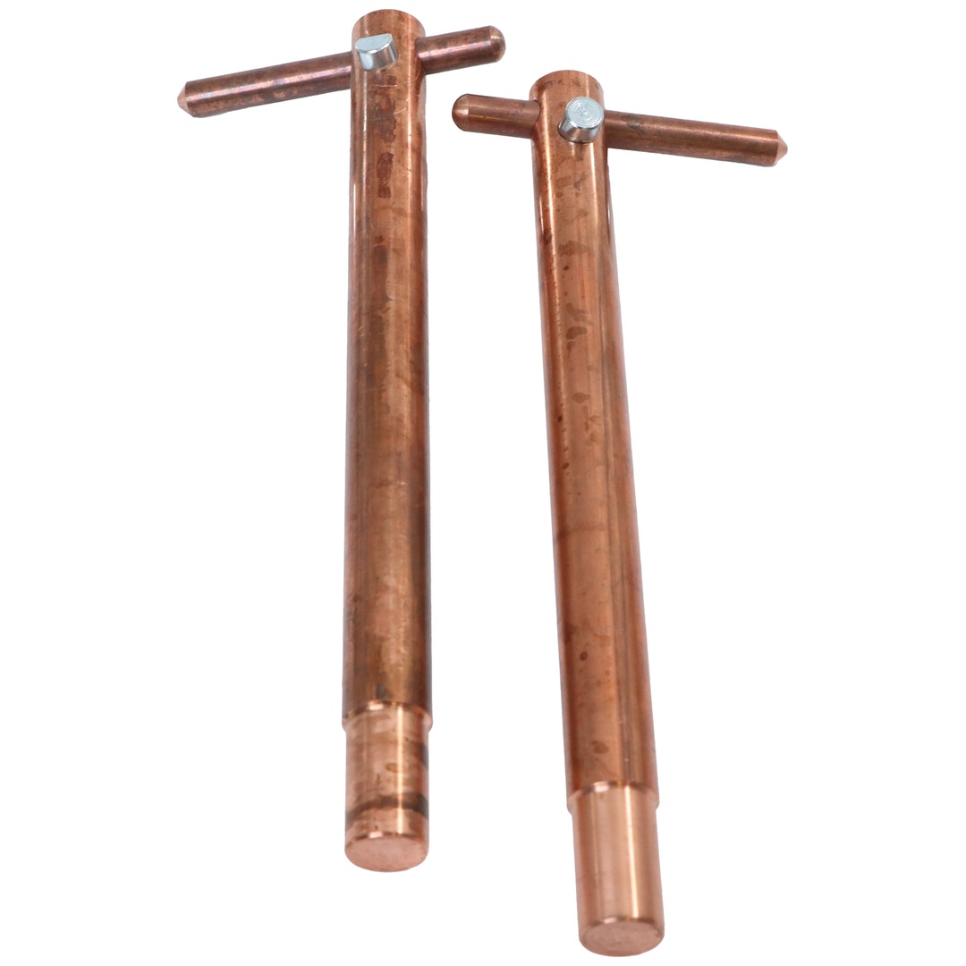 ELMAG CU-Elektrodenarme inkl. Ø 10mm Elektroden, L=250mm, Aufnahme Ø 18mm, Mod. 7502 passend für Modelle 7900