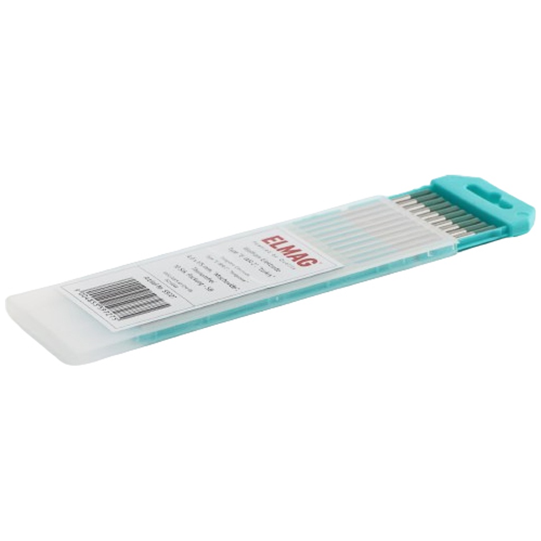 ELMAG Wolfram-Elektrode Type E-WR 2, türkis 4,0 x 175 mm, Mischoxide, Thoriumfrei 10 Stk. Packung - SB