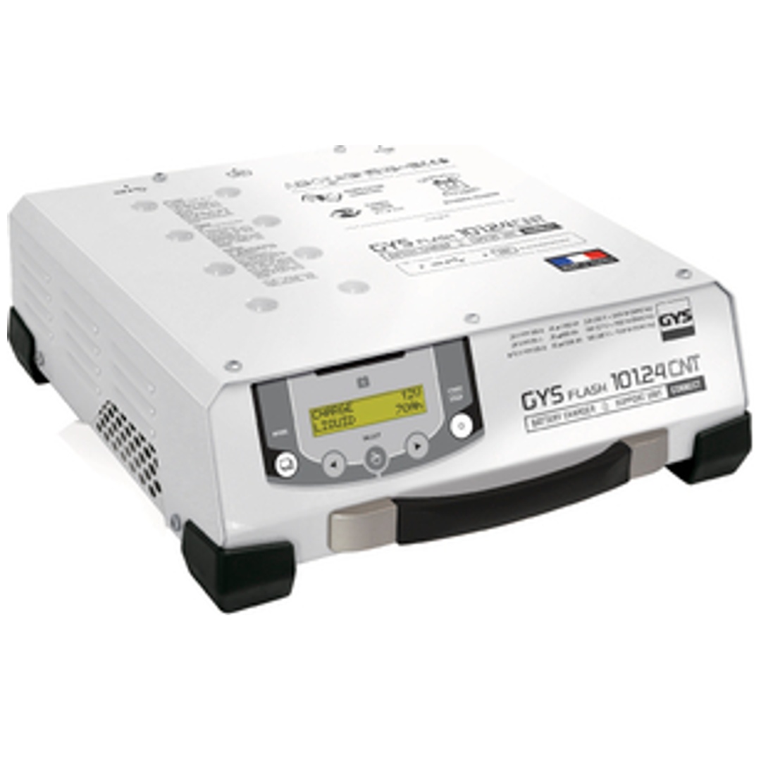 ELMAG Automatisches Ladegerät 6/12/16/24 V., GYSFLASH 101.24 CNT FV (025967) (Kabel 2x5 Meter)