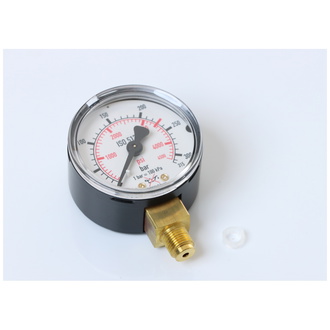 ELMAG Flaschendruckmanometer (Argon-CO2), Ø 50mm, 0-315 bar/0-4500 psi, AG 1/8' unten, Druckregler MINI (EUROMIG, ETP)