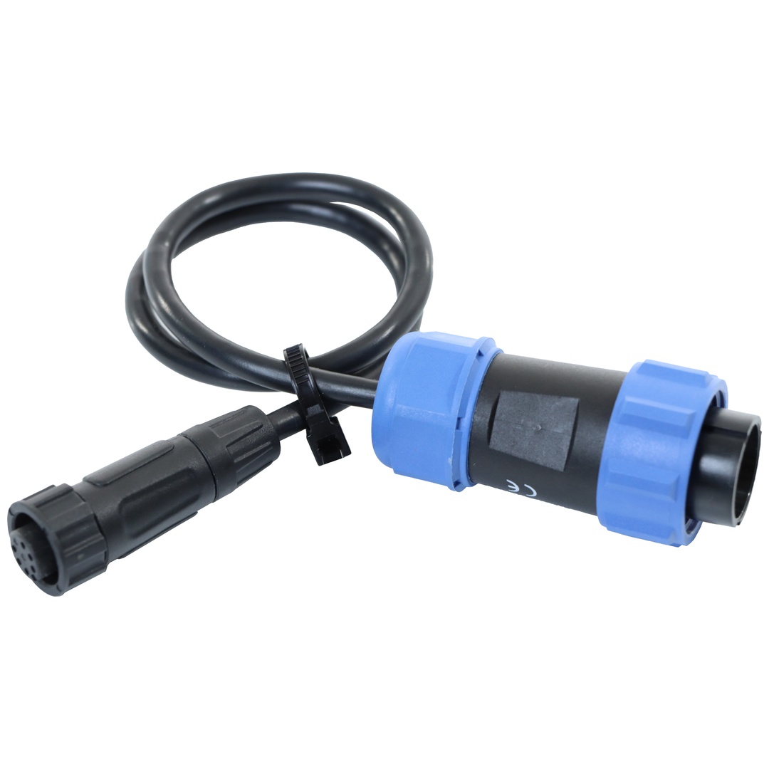 ELMAG Steuerleitungsstecker-Kit mit Quick Fit, 12-PIN/3DT zu WIG-Schlauchpakete SRC ONE (Belegung für 3DT passend), geeignet für Multi-Line WIG Schw