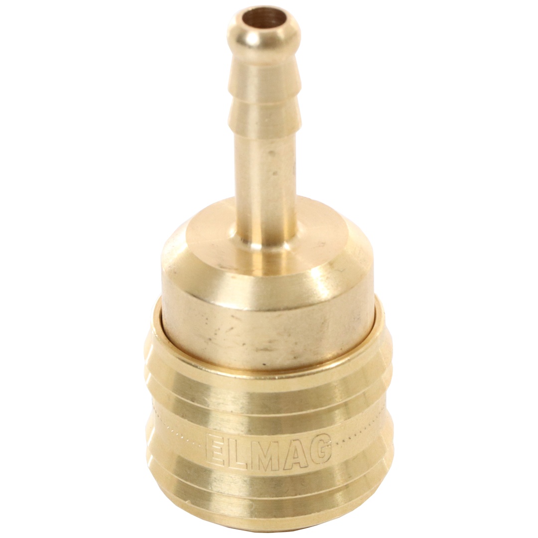 ELMAG Kupplung mit Schlauchtülle 6 mm, Messing