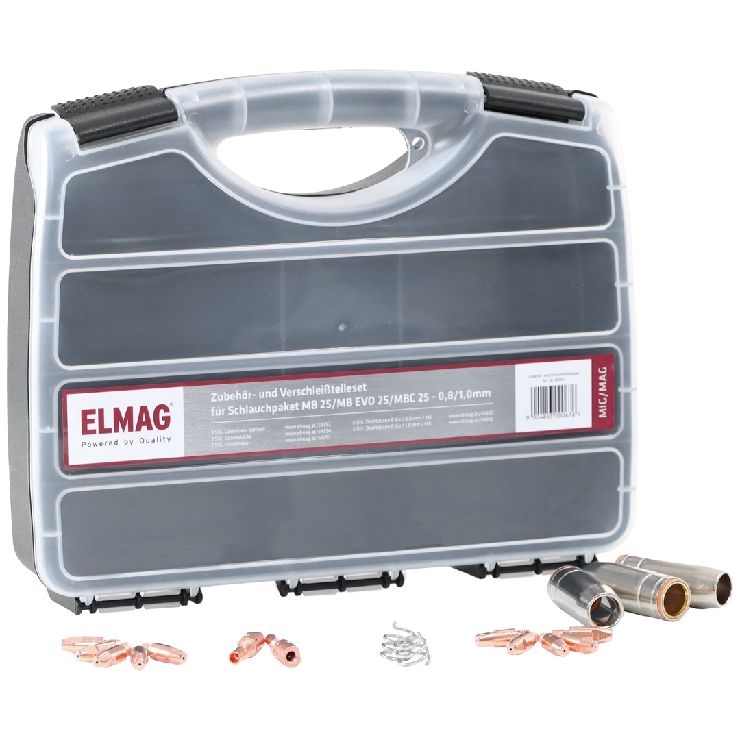 ELMAG Zubehör- und Verschleißteileset für Schlauchpaket MB 25/MB EVO 25/MBC25 - 0,8/1,0mm