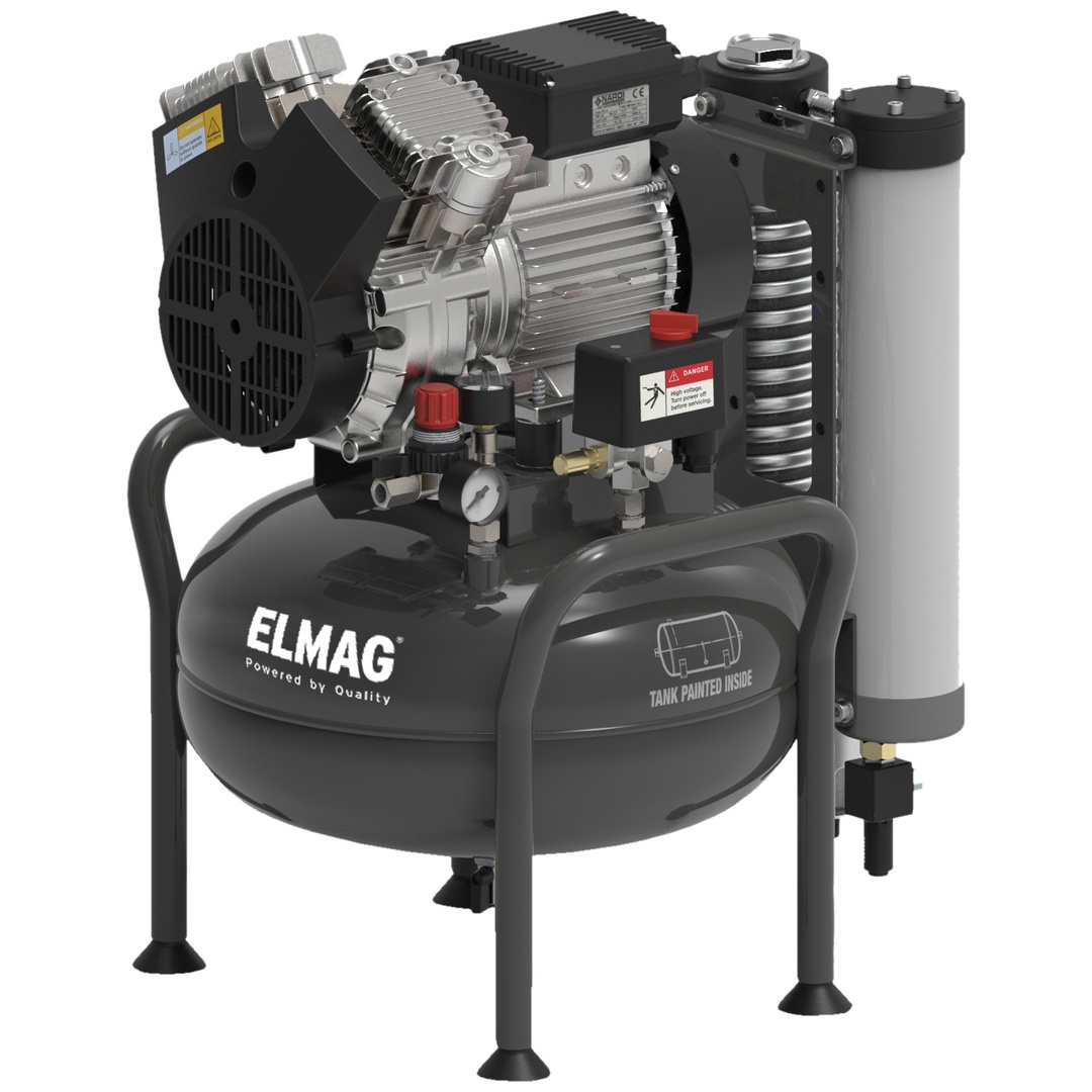 ELMAG Dentalkompressor 240/8/25W, EXTREME 2V 25L 1,5CV (ohne Trockner)