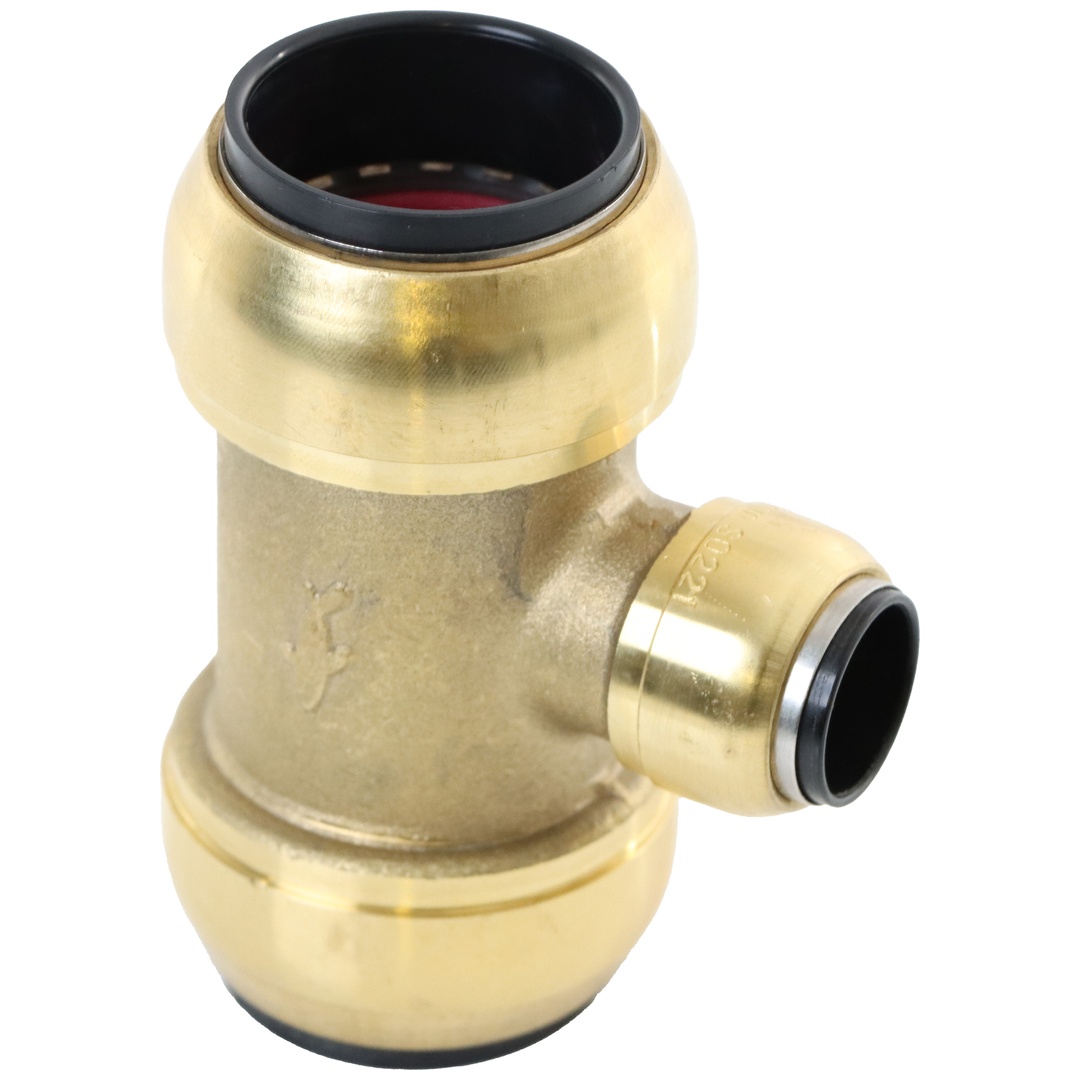 ELMAG T-Reduzier-Steckverbinder Messing SharkBite für Rohr 28 mm auf 15 mm