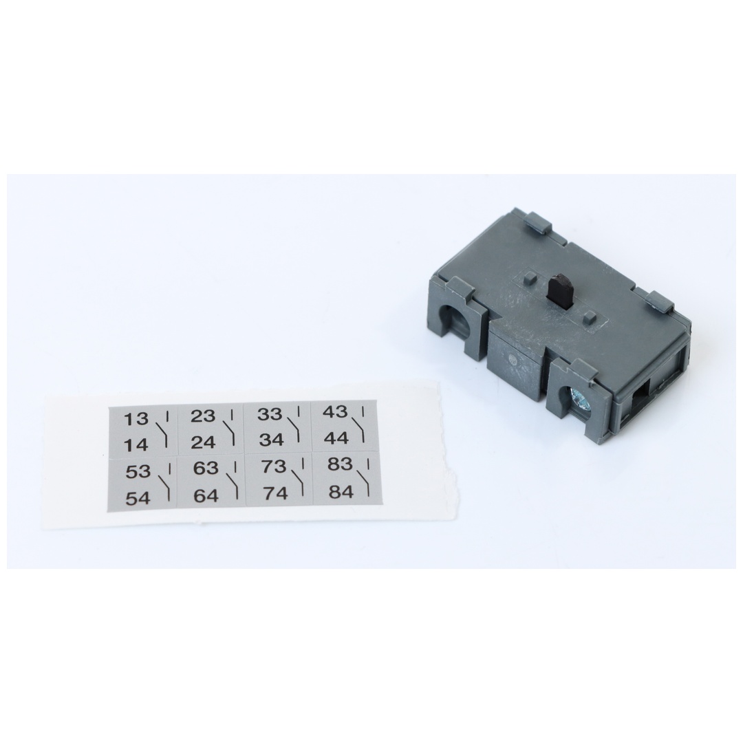 ELMAG Hilfskontakt NO (rechts) zu ABB OTM 63-125A (nur rechts), zu ABB OTM 250-400A (2x benötigt)