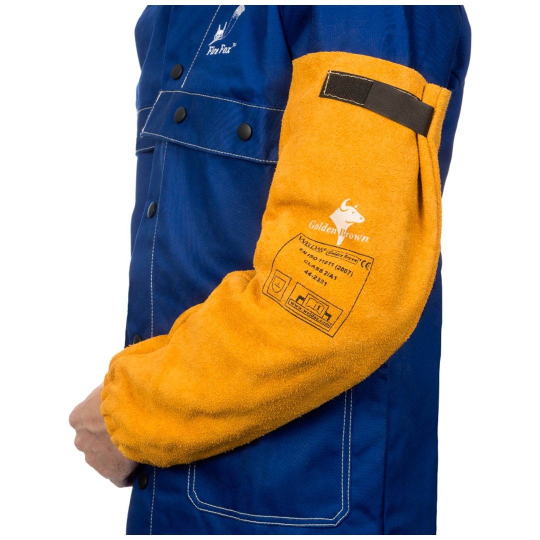 ELMAG Schweißerschutz Ärmel Golden Brown WELDAS 44-2321 XL, (1 Paar)