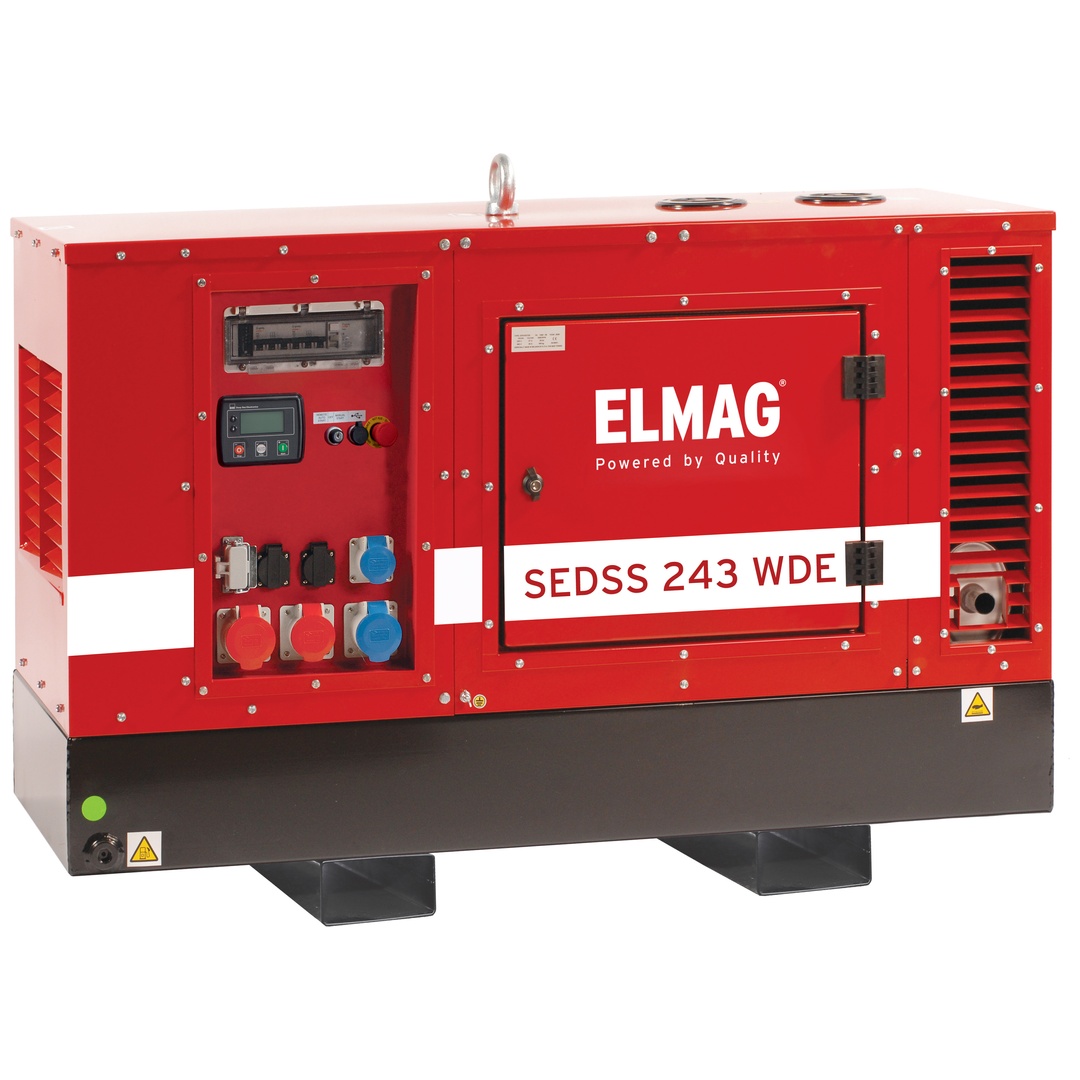 ELMAG Stromerzeuger SEDSS 243WDE-AVR-DSE4520-V2 mit KUBOTA-Motor V1505 (super-schallgedämmt) Stage 3A nur für Stationäranwendung inkl. Erhaltungsladeg