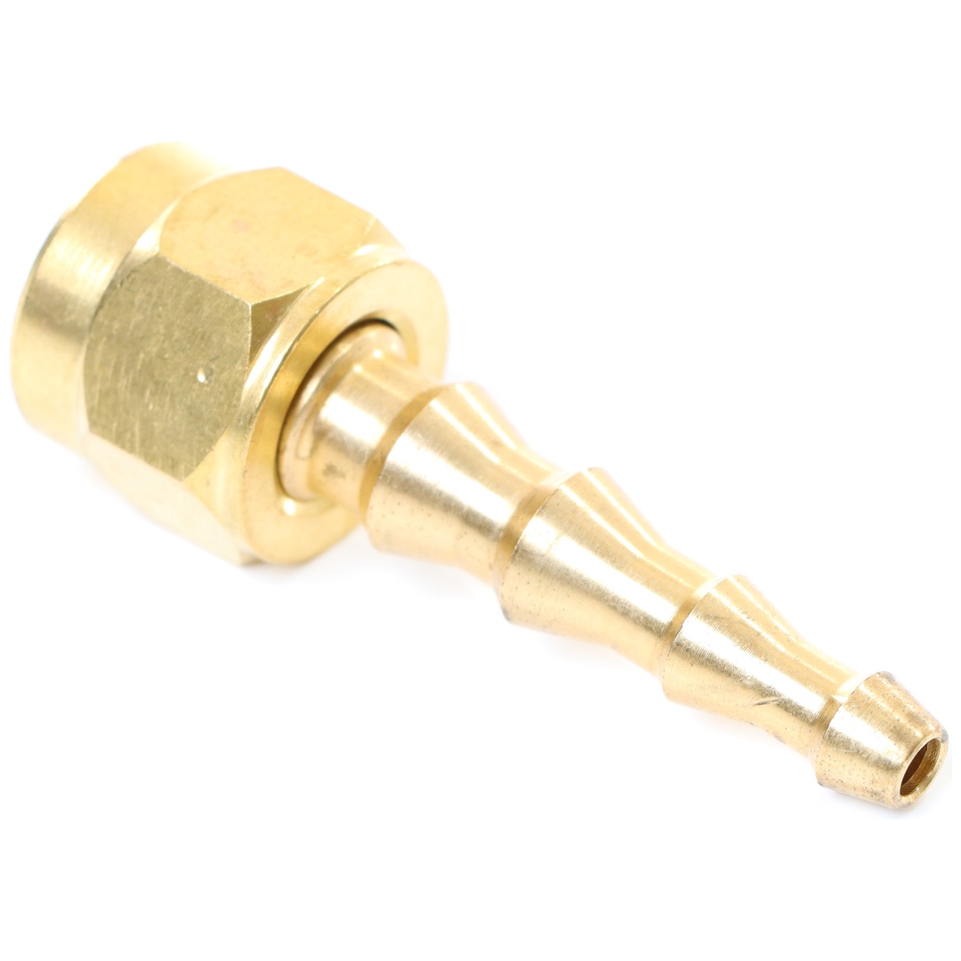 ELMAG Schlauchtülle - 6-9 mm mit Überwurfmutter IG 1/4, 6 mm, Messing, orig. OXYTURBO