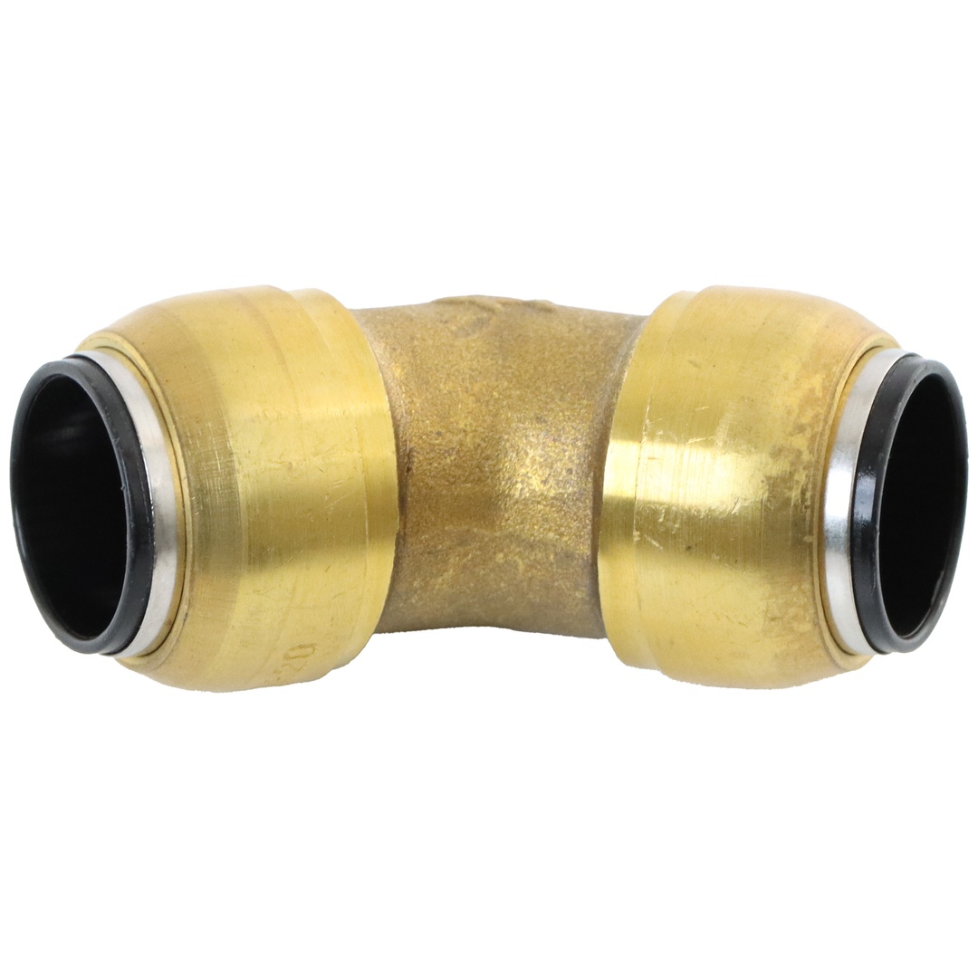 ELMAG Winkel Steckverbinder Messing SharkBite für Rohr 15 mm, 45°