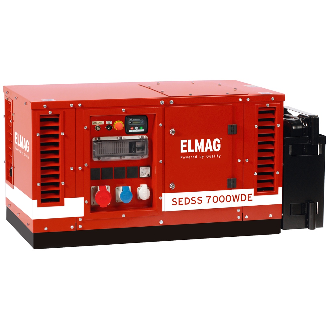 ELMAG Stromerzeuger SEDSS 7000WDE-AVR-DSE3110 mit HATZ-Motor 1B40 mit Wechseltank, erhöhter Schieflastfähigkeit, Elektrostart und AVR-Regelung (super-