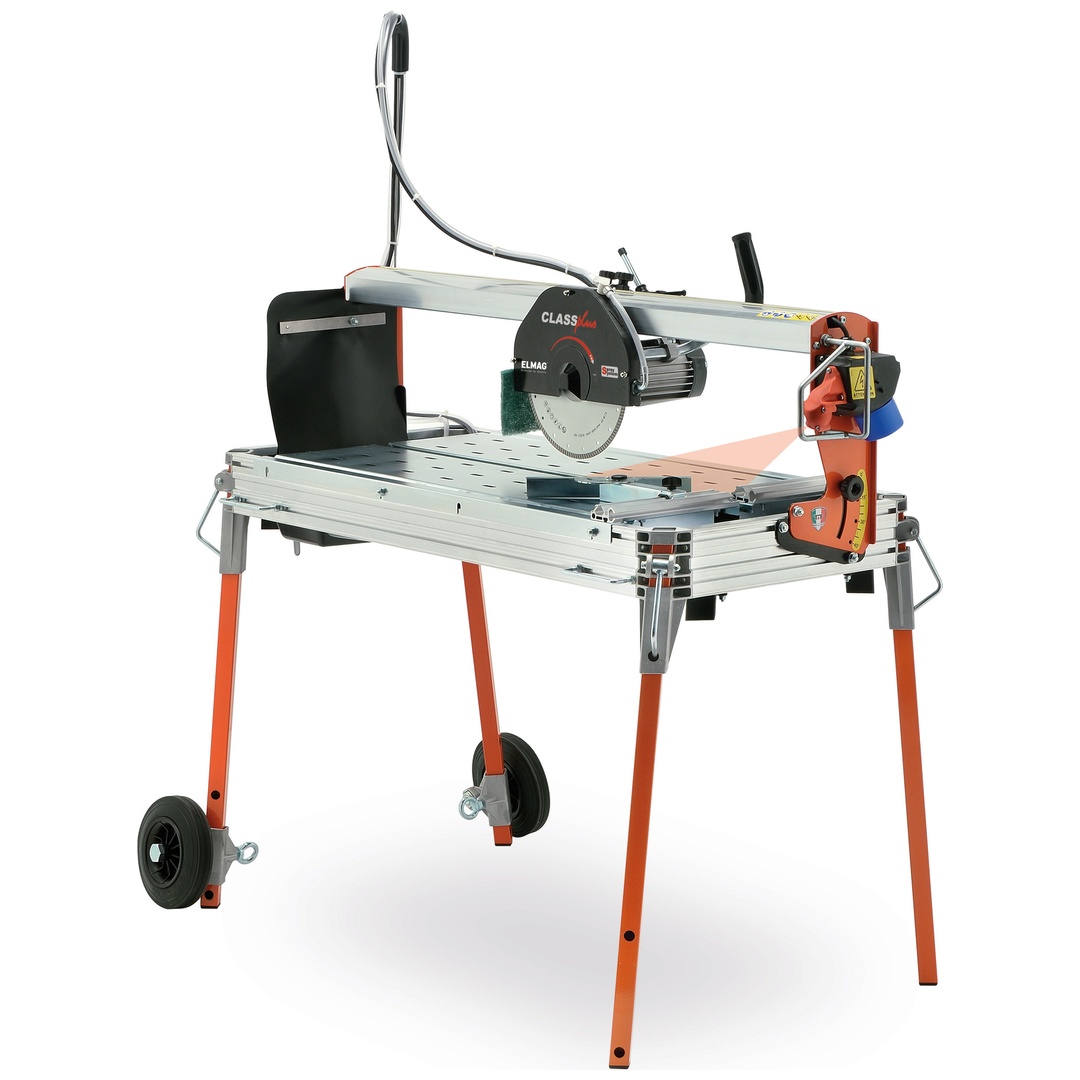 ELMAG Fliesenschneidmaschine CLASS PLUS 1050S inkl. Laserschnittanzeige, inkl. Radsatz, inkl. Ø250mm Dia-Scheibe