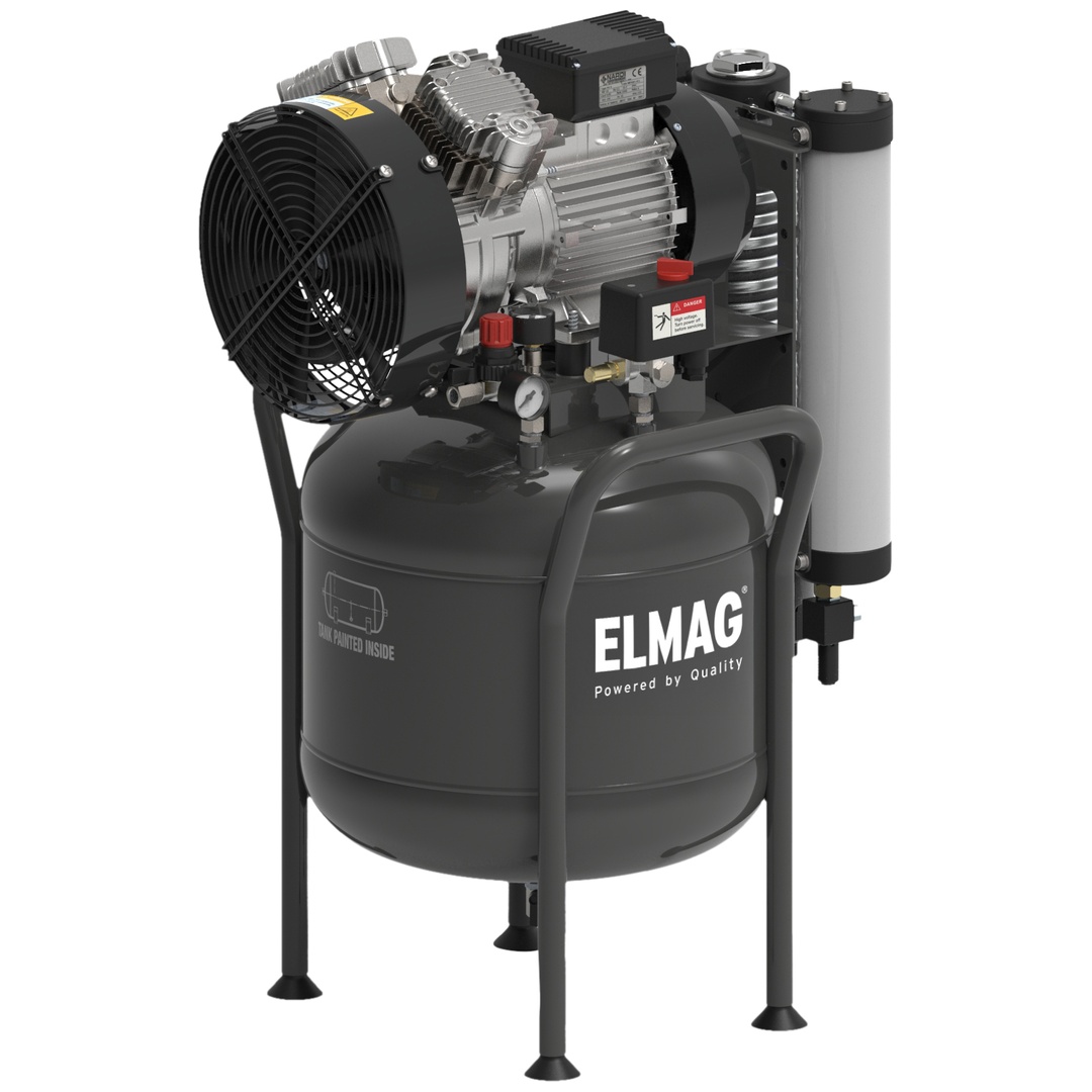 ELMAG Dentalkompressor 350/8/50W - stehend, EXTREME 2D 50L 2,00CV (inkl. Adsorptionstrockner)