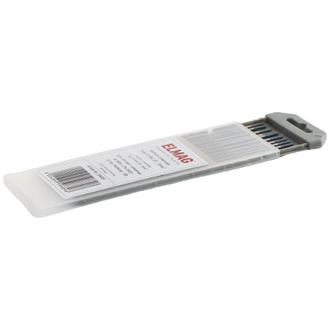 ELMAG Wolfram-Elektrode Type 'E-WC 20', 'grau', 2,0 x 175 mm - Universal, W 98% + 2% CeO2, 10 Stk. Packung - SB