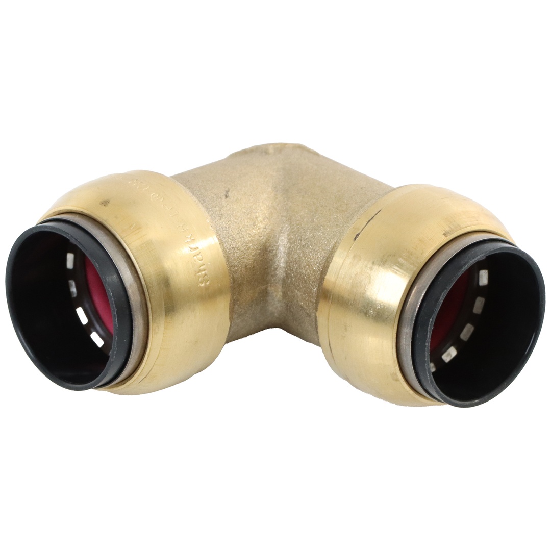 ELMAG Winkel Steckverbinder Messing SharkBite für Rohr 22 mm, 90°