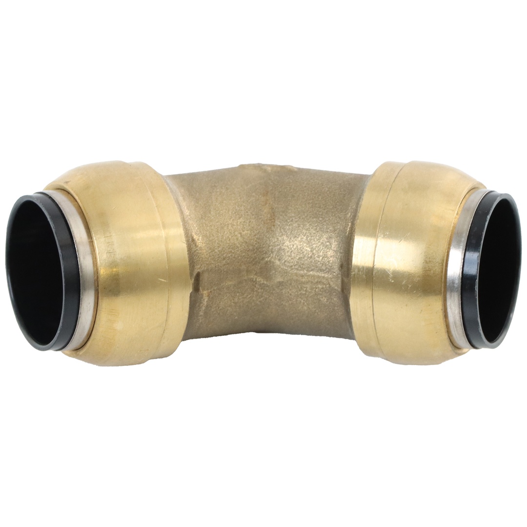 ELMAG Winkel Steckverbinder Messing SharkBite für Rohr 22 mm, 45°