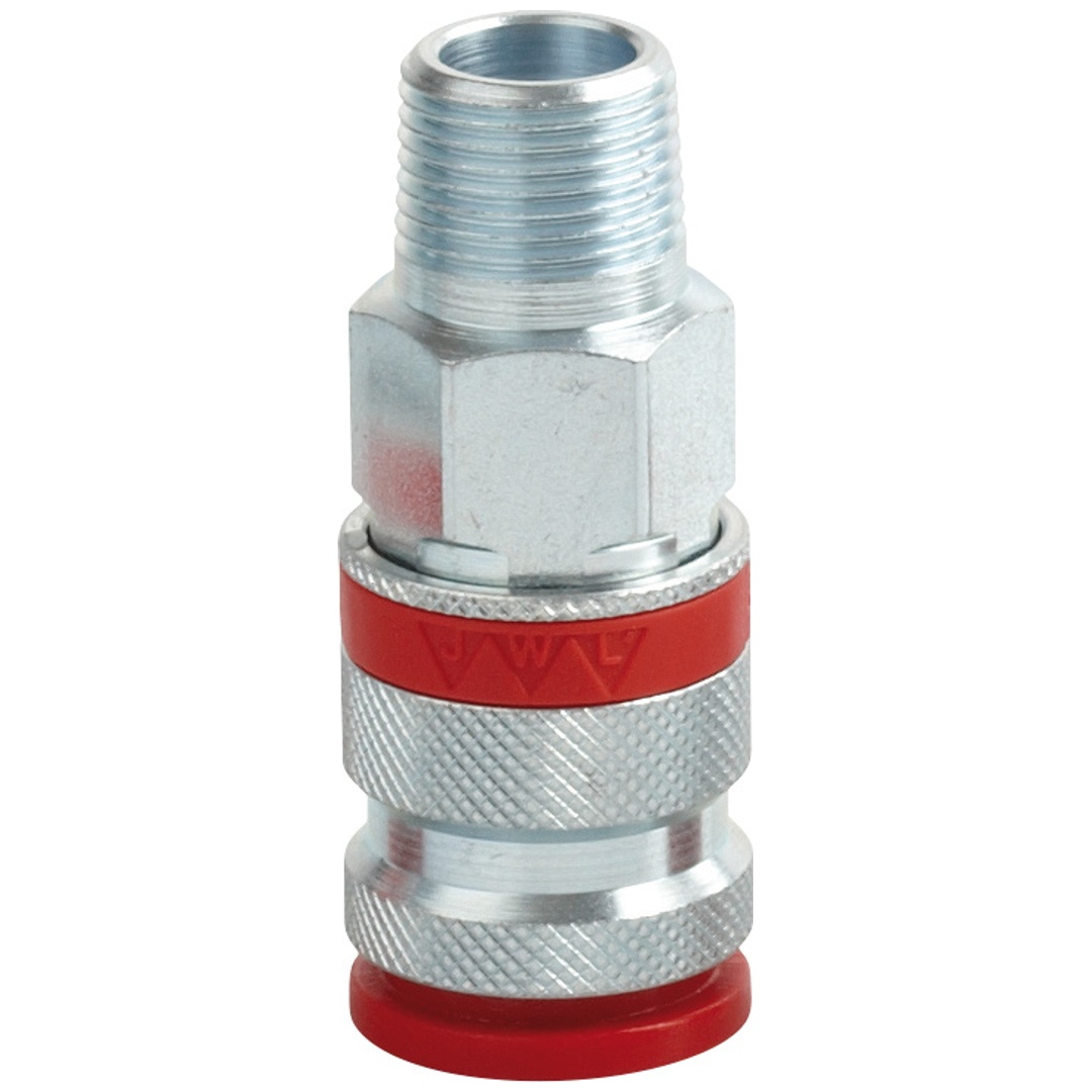 ELMAG Stahlkupplung JWL Serie 520, DN 7,8, AG 3/8 BSP