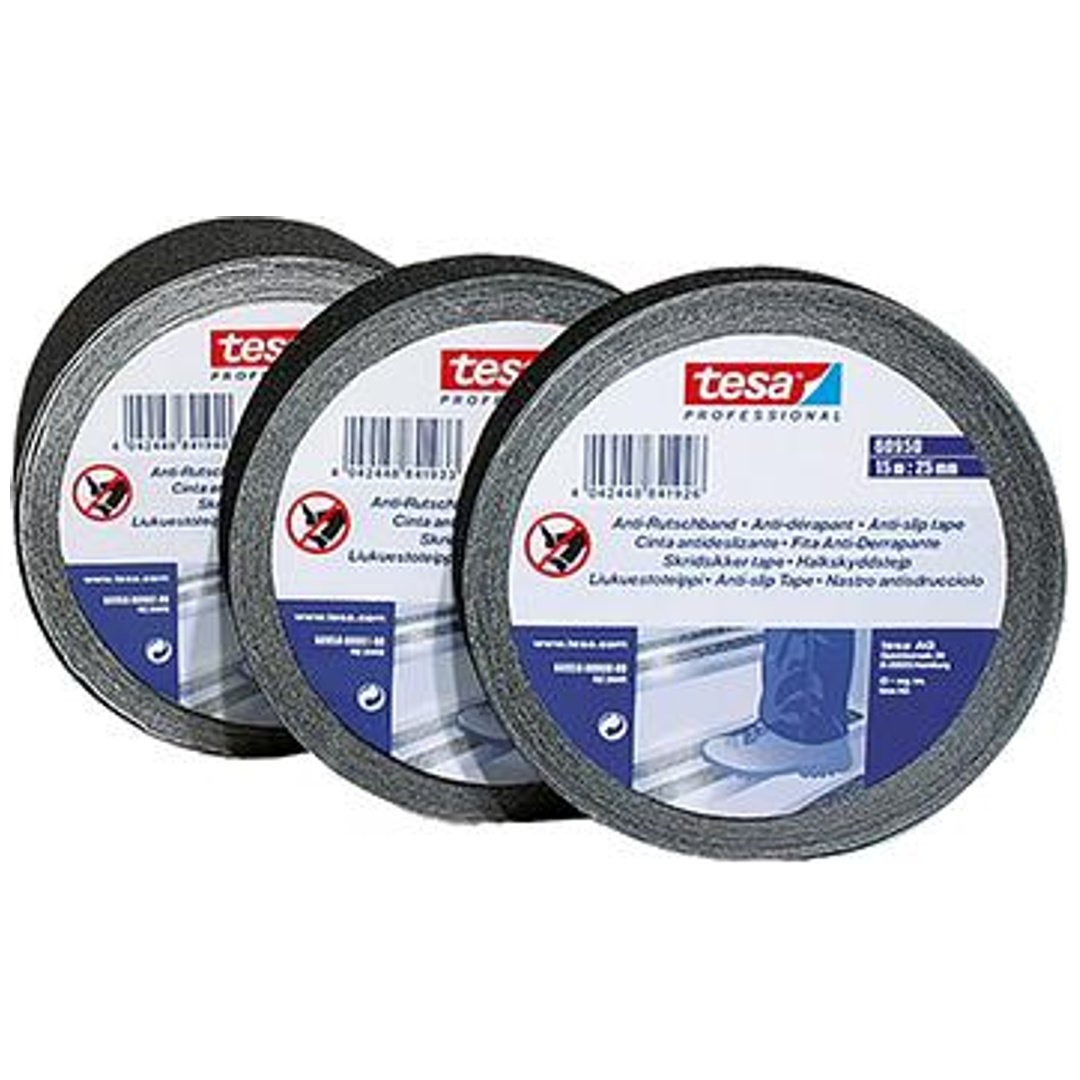 Tesa Anti-Rutsch 15m x 25mm, schwarz