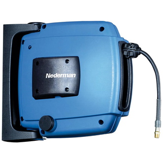 Nederman Schlauchaufroller H30 für Luft/ Wasser inkl 10m-Schlauch Ø10mm, AG G3/8"